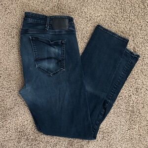 Mavi Men's Deep Indigo Straight Jeans